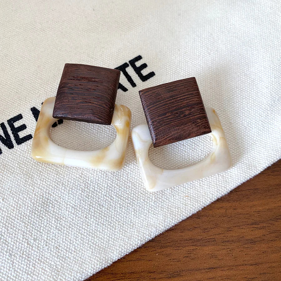 Bold Block Earrings - 2 colors - Hello Baabs LLC 