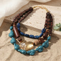 Bold Cascade Beaded Necklace - Hello Baabs LLC 