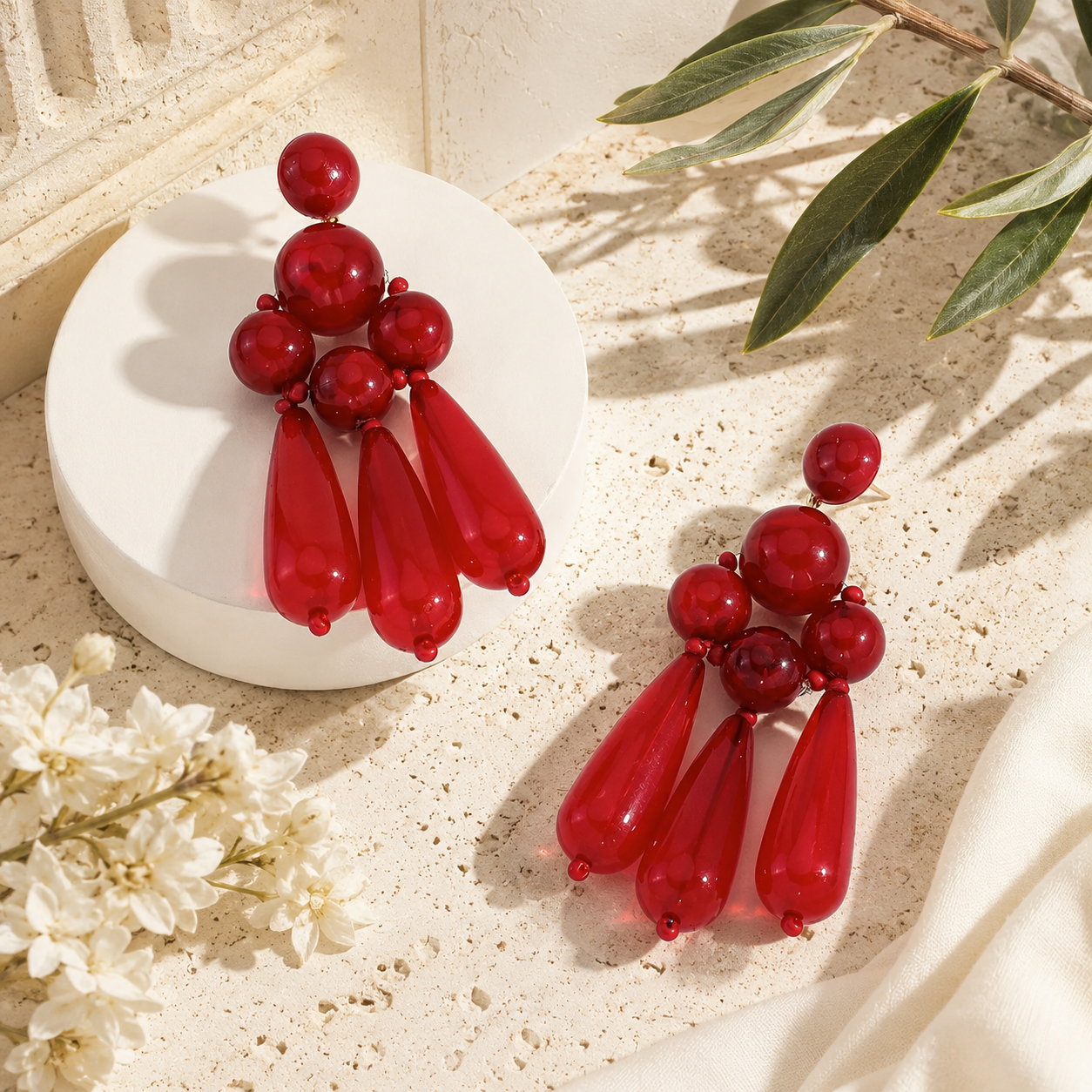 Bordeaux Flow Dangles - Hello Baabs