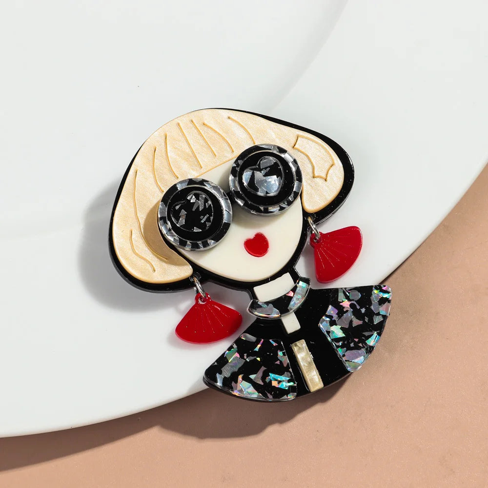 Boss Glare Pin - 6 colors - Hello Baabs