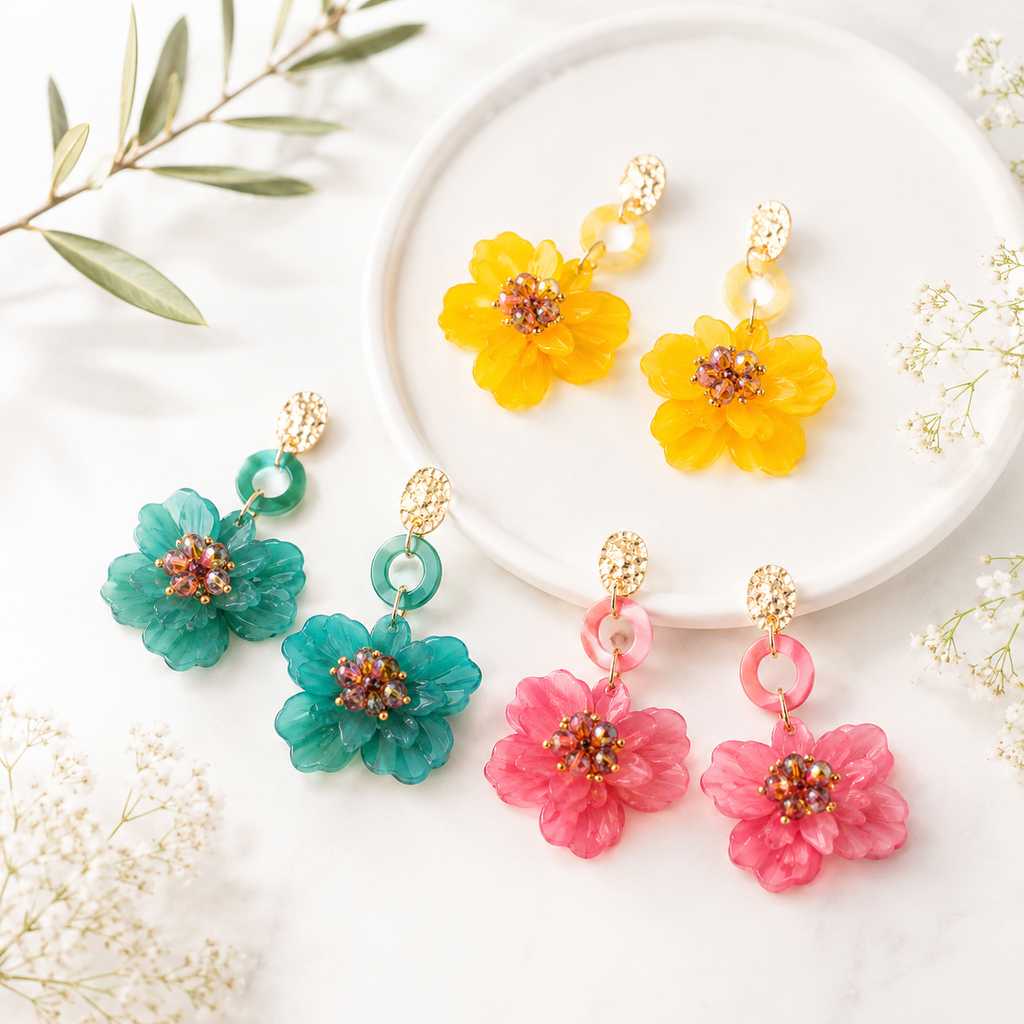 BotaniDrip Earrings - 8 color variants - Hello Baabs