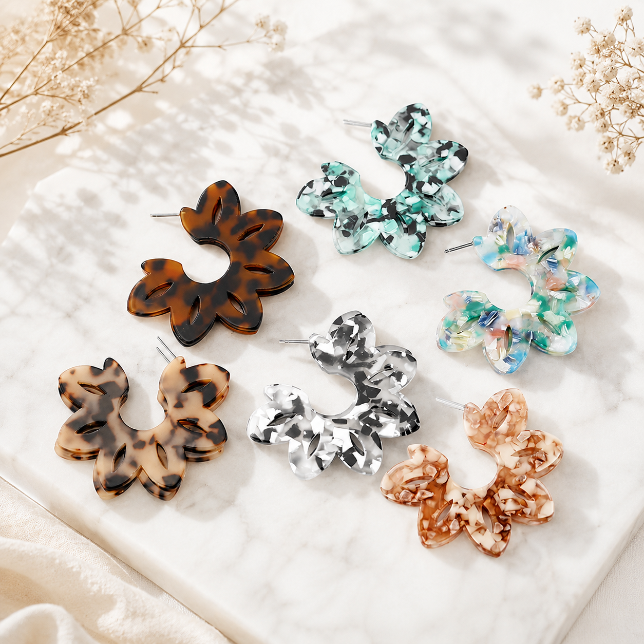 Botanic Blaze Earrings - 5 colors - Hello Baabs