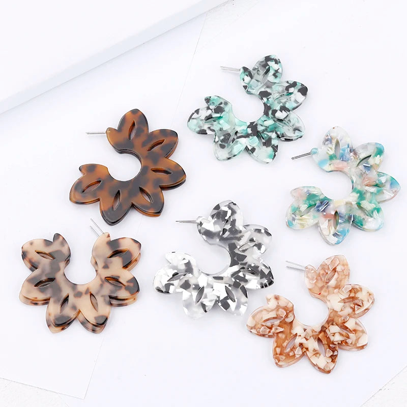 Botanic Blaze Earrings - 5 colors - Hello Baabs LLC 