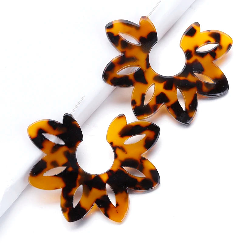 Botanic Blaze Earrings - 5 colors - Hello Baabs LLC 