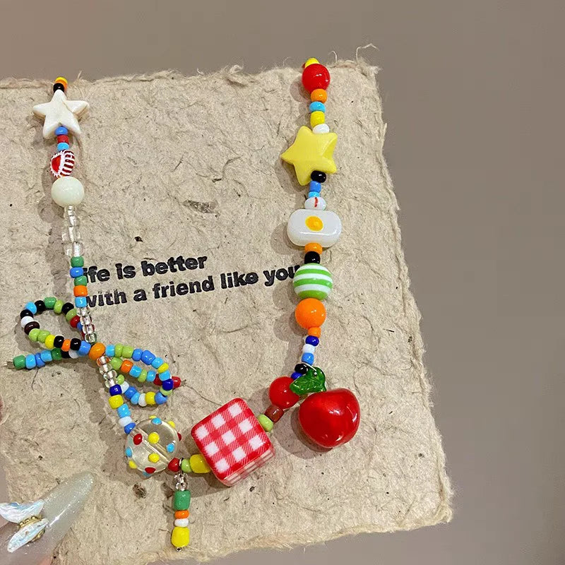 Bow & Berry Necklace - Hello Baabs LLC 