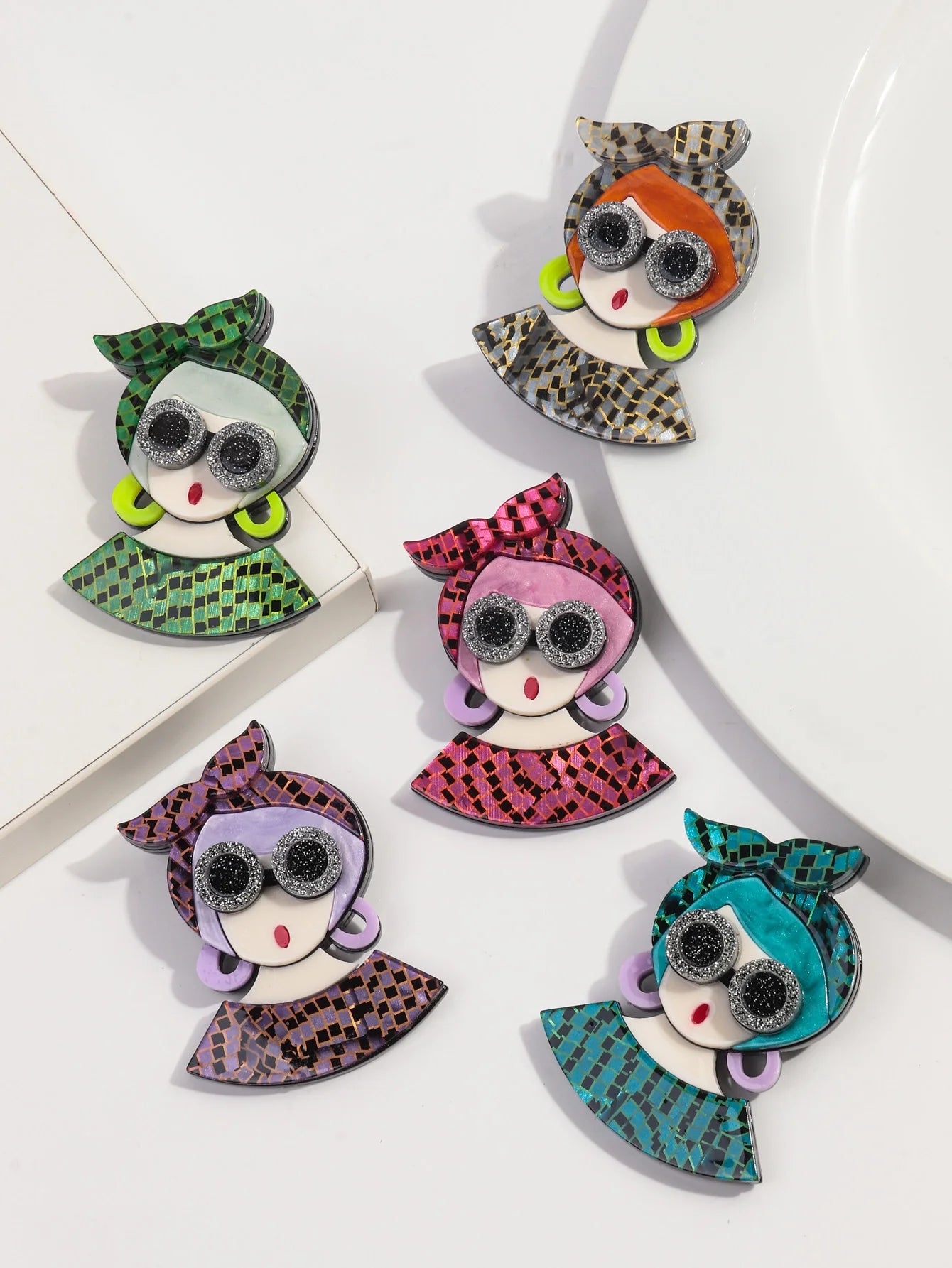 Bow & Brilliance Brooch - 5 colors - Hello Baabs