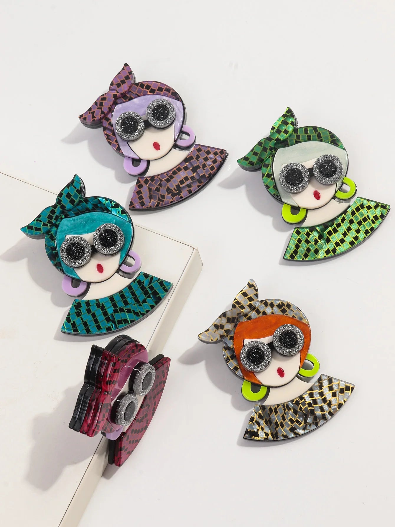 Bow & Brilliance Brooch - 5 colors - Hello Baabs LLC 