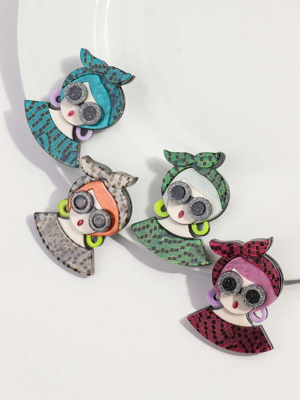 Bow & Brilliance Brooch - 5 colors - Hello Baabs LLC 