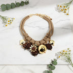Braided Wildflower Charm Necklace - Hello Baabs LLC 