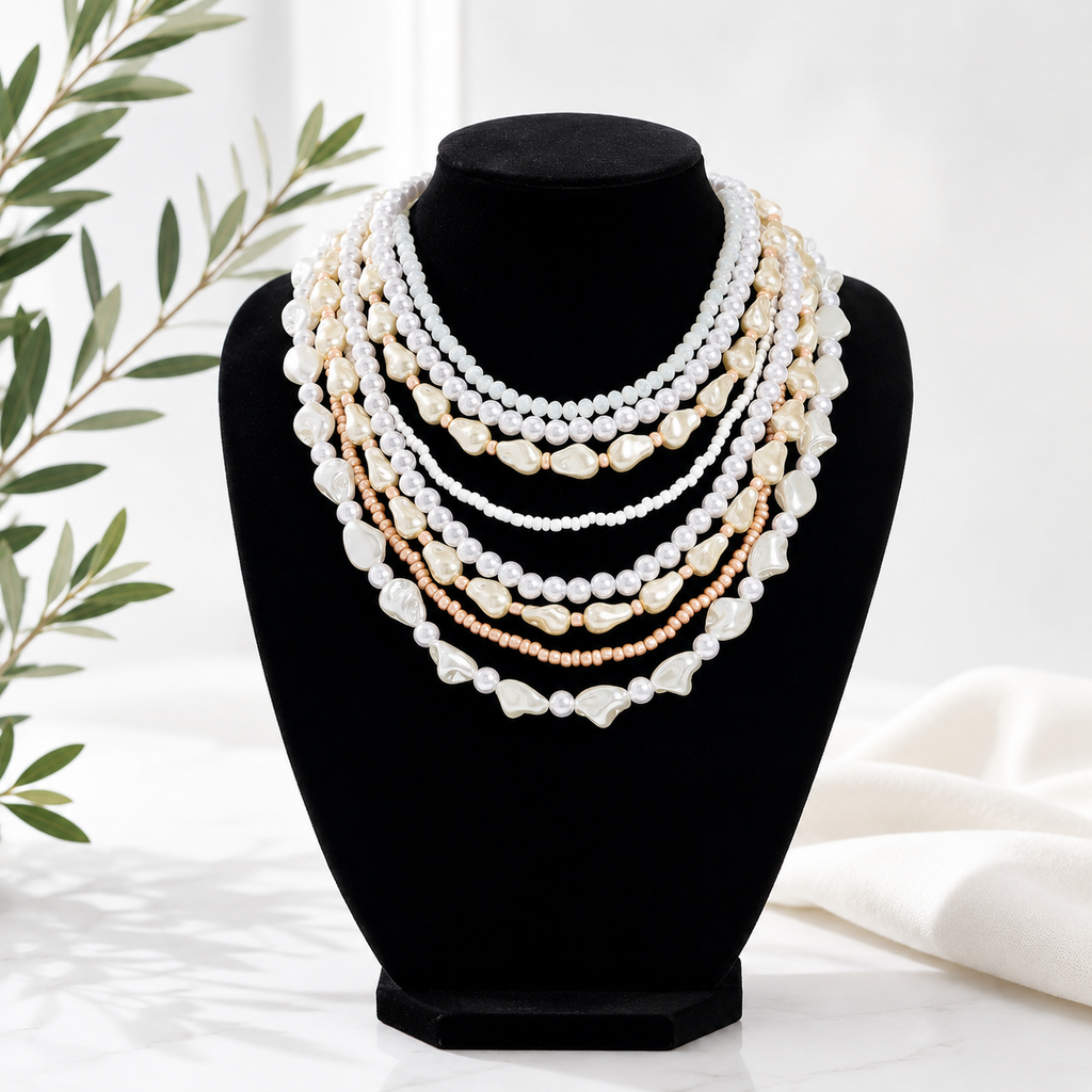 Breezy Horizon Pearl Necklace - Hello Baabs LLC 
