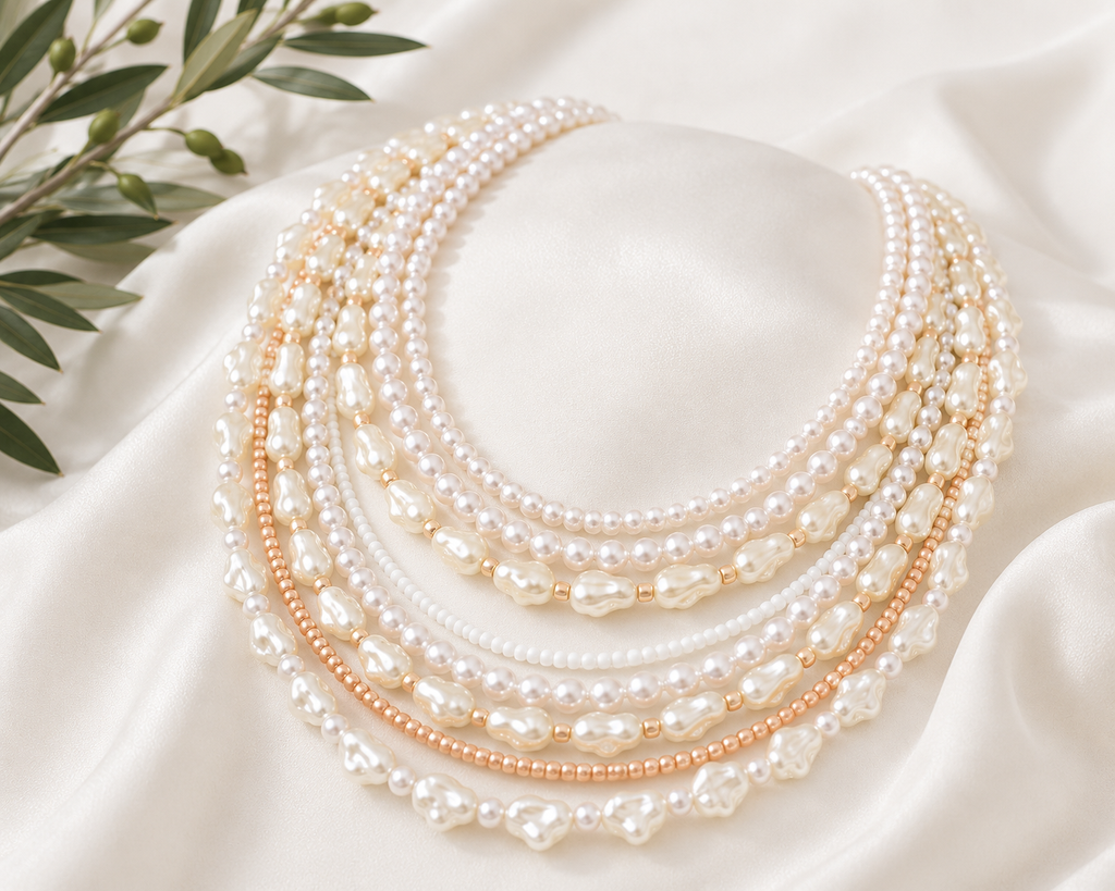 Breezy Horizon Pearl Necklace - Hello Baabs LLC 