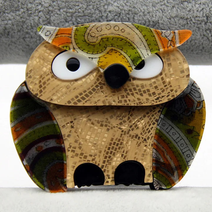 Bright-Eyed Beauty Owl Pin - 2 colors - Hello Baabs