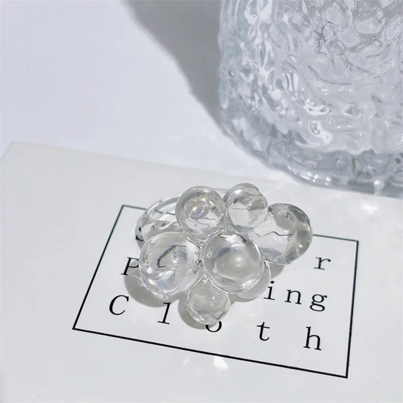 Bubble Blossom Ring (size 7) - 5 colors - Hello Baabs LLC 