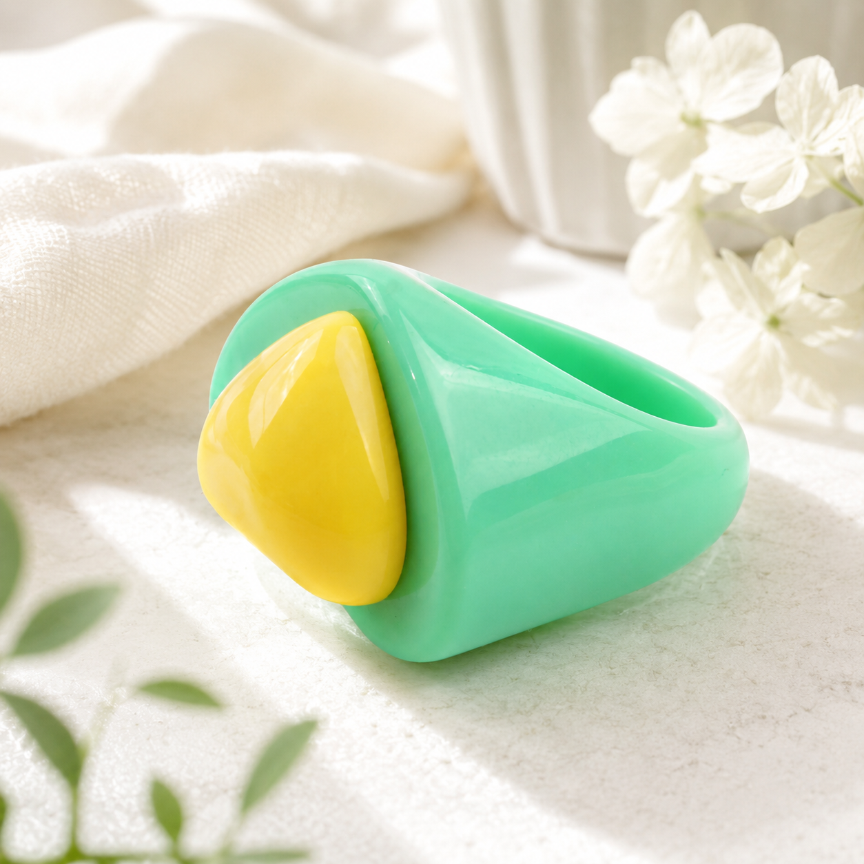 Bubblegum Heart Ring (size 8 and 9) - 3 colors - Hello Baabs