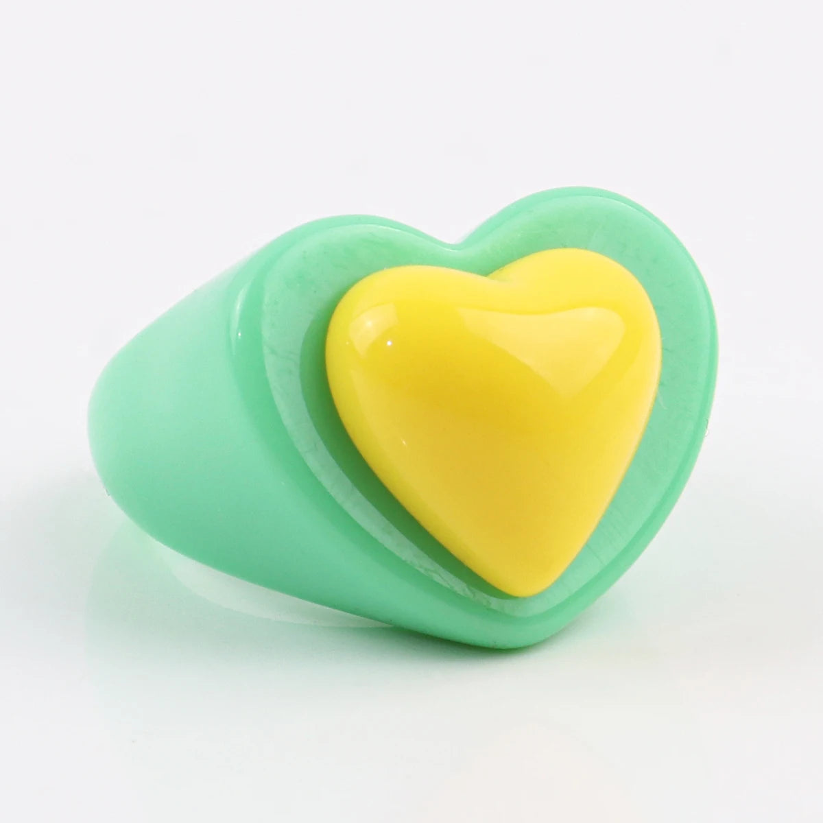 Bubblegum Heart Ring (size 8 and 9) - 3 colors - hello baabs 