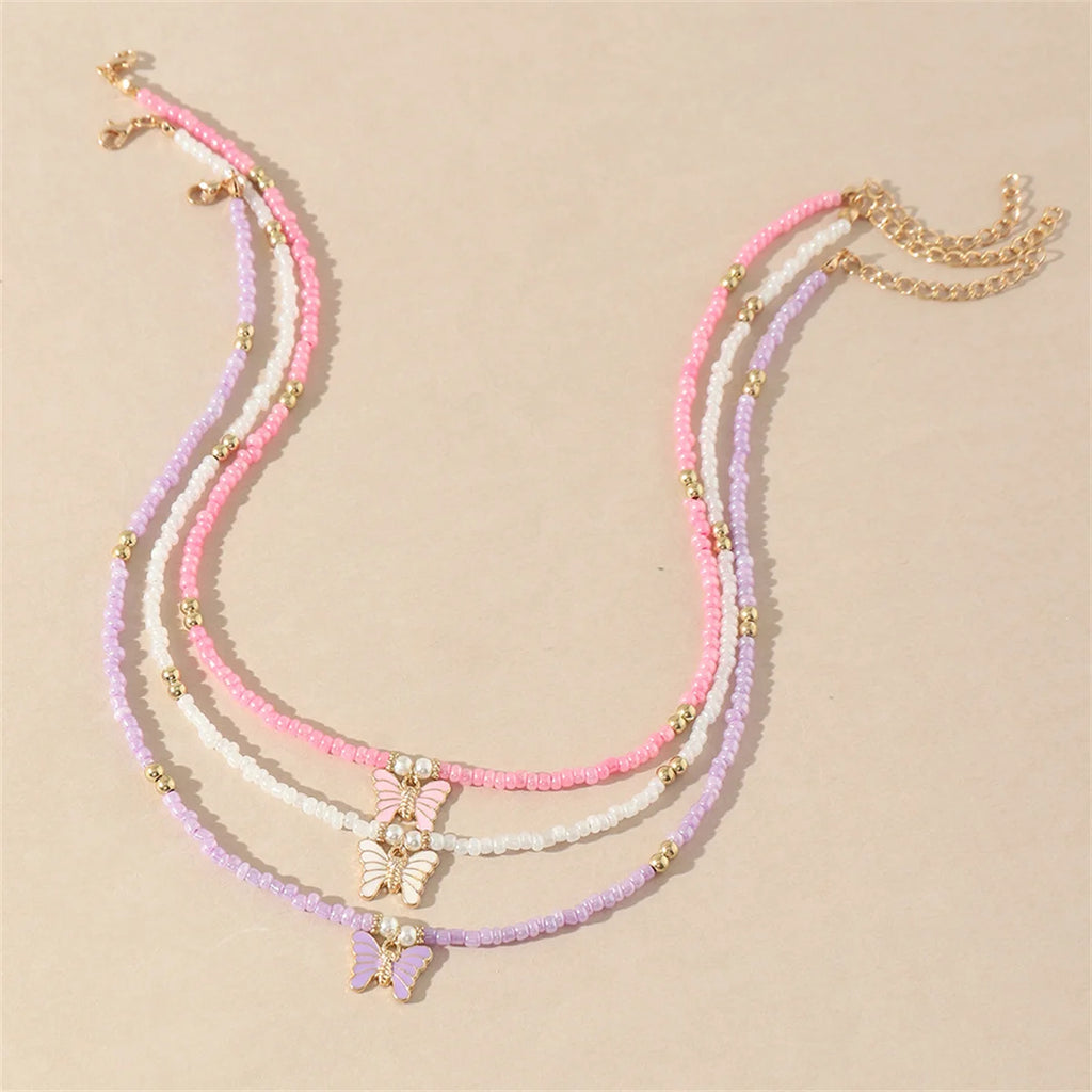 Butterfly Breeze 3pc Necklace Set - Hello Baabs LLC 