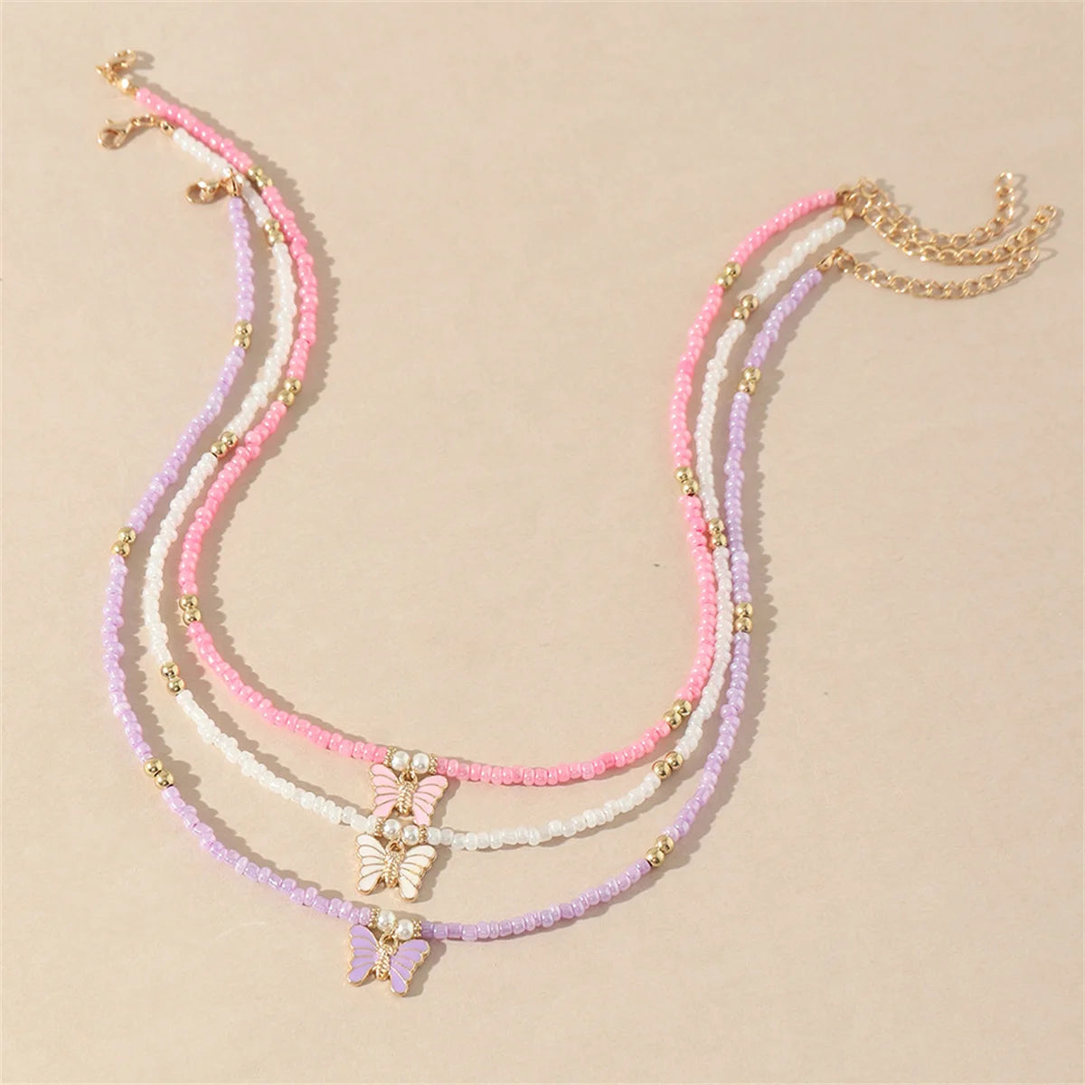 Butterfly Breeze 3pc Necklace Set - Hello Baabs LLC 