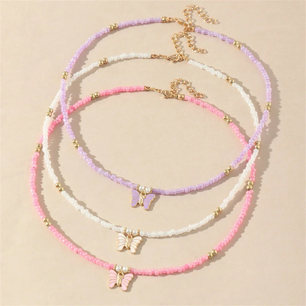 Butterfly Breeze 3pc Necklace Set - Hello Baabs LLC 