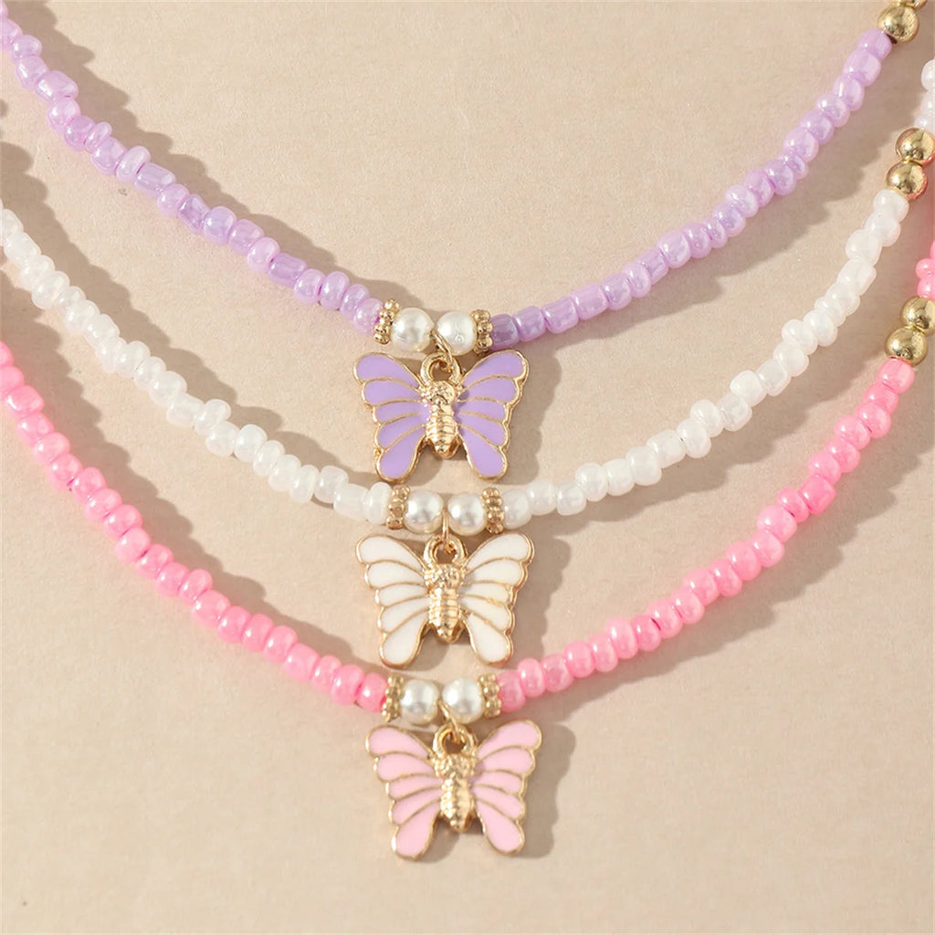 Butterfly Breeze 3pc Necklace Set - hello baabs 