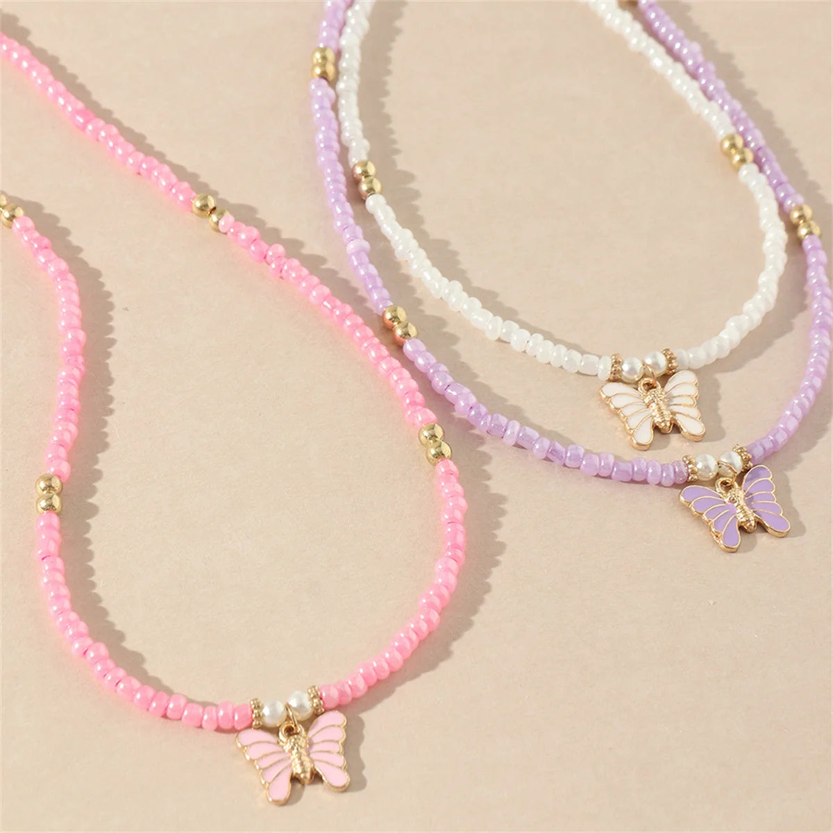 Butterfly Breeze 3pc Necklace Set - hello baabs 