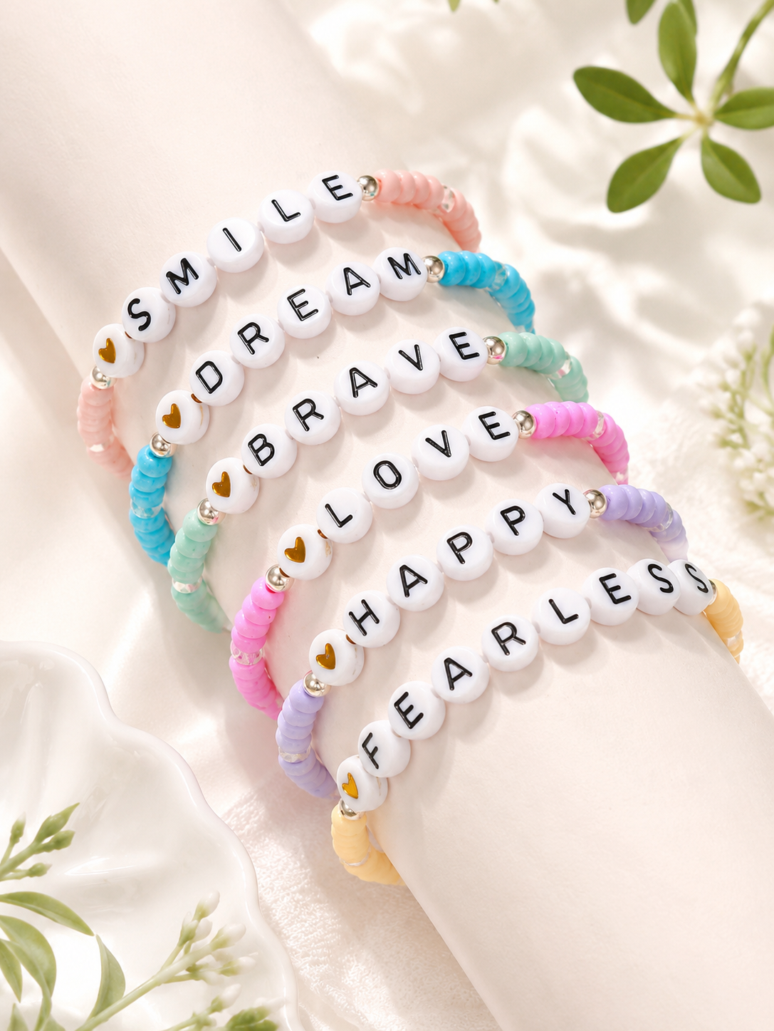 Candy Confidence 6pc Stretch Bracelet Set - Hello Baabs