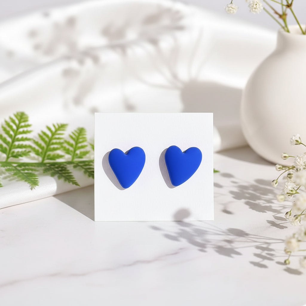 Candy Crush Heart Earrings - 10 color variants - Hello Baabs