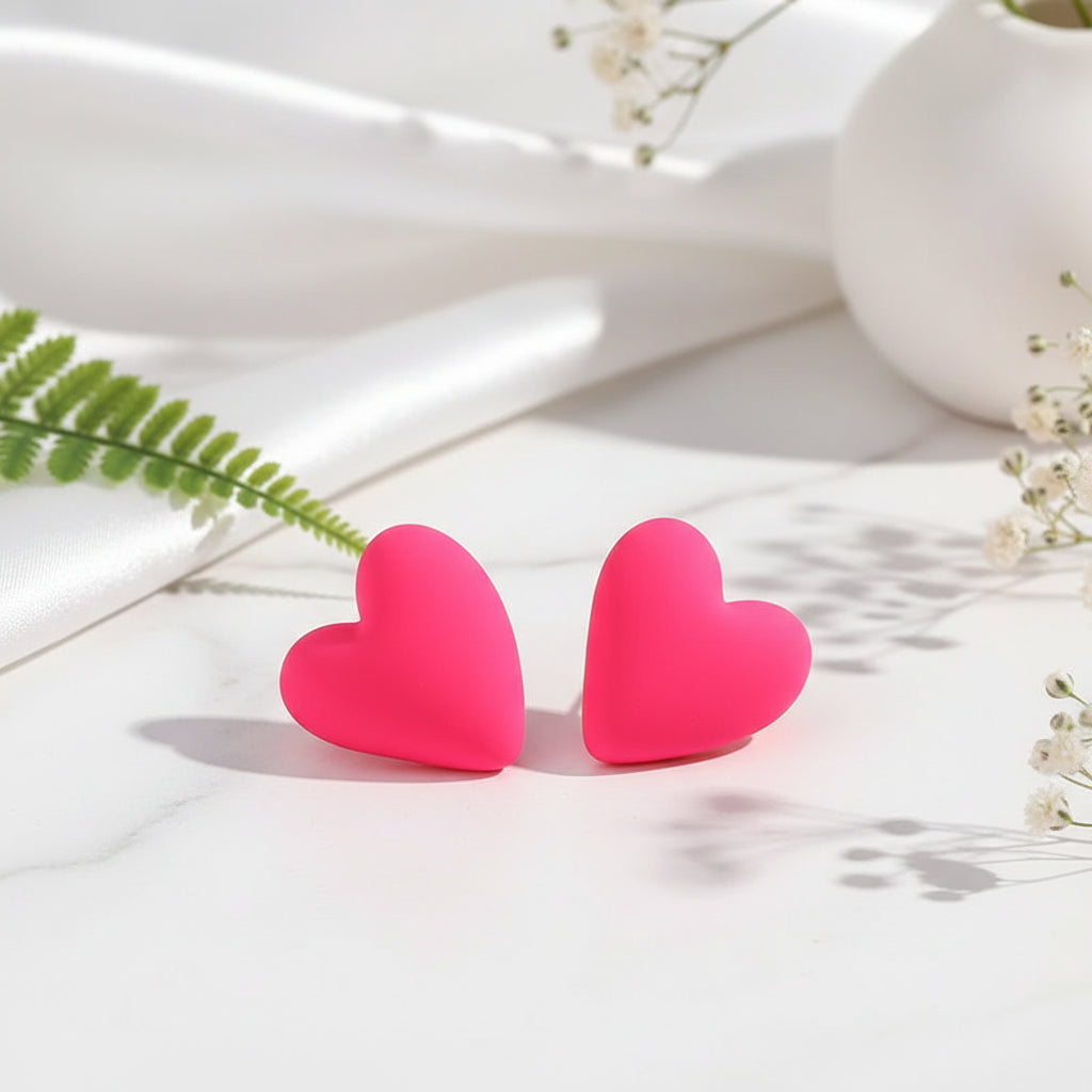 Candy Crush Heart Earrings - 10 color variants - Hello Baabs