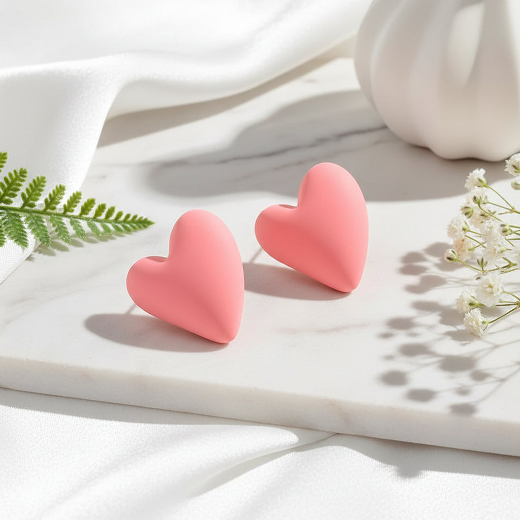 Candy Crush Heart Earrings - 10 color variants - Hello Baabs