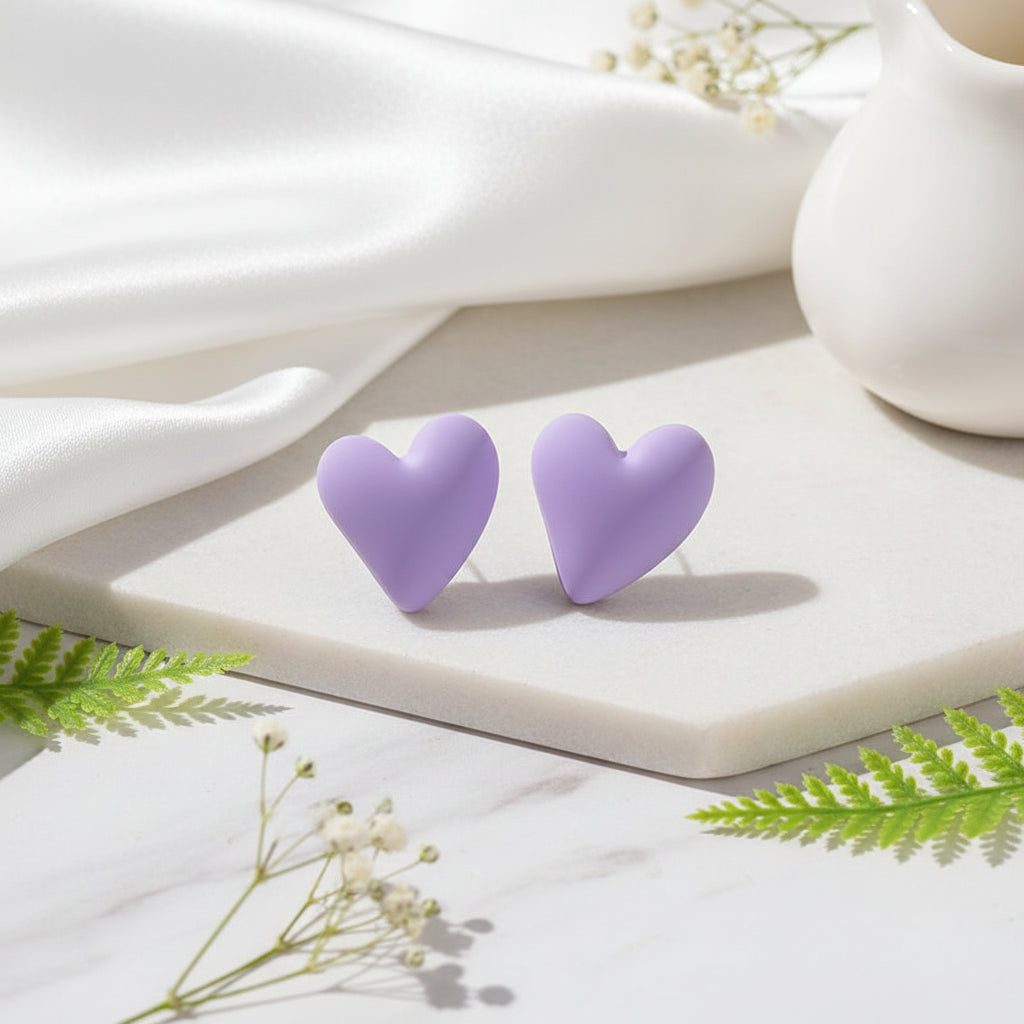 Candy Crush Heart Earrings - 10 color variants - Hello Baabs