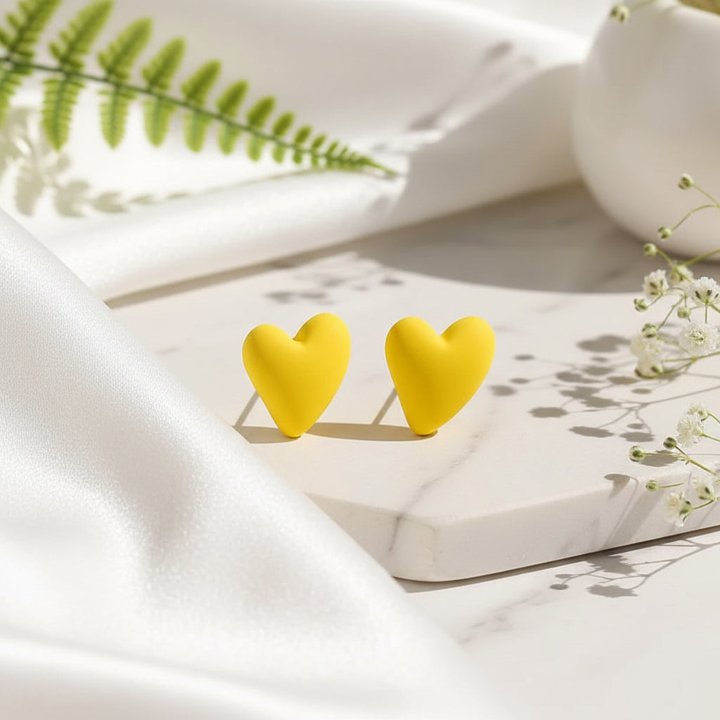 Candy Crush Heart Earrings - 10 color variants - Hello Baabs