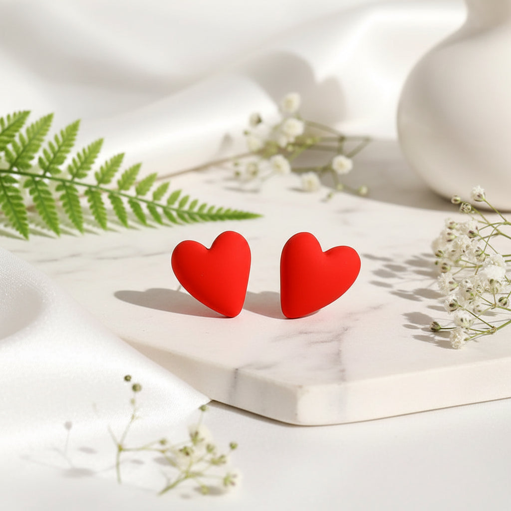 Candy Crush Heart Earrings - 10 color variants - Hello Baabs
