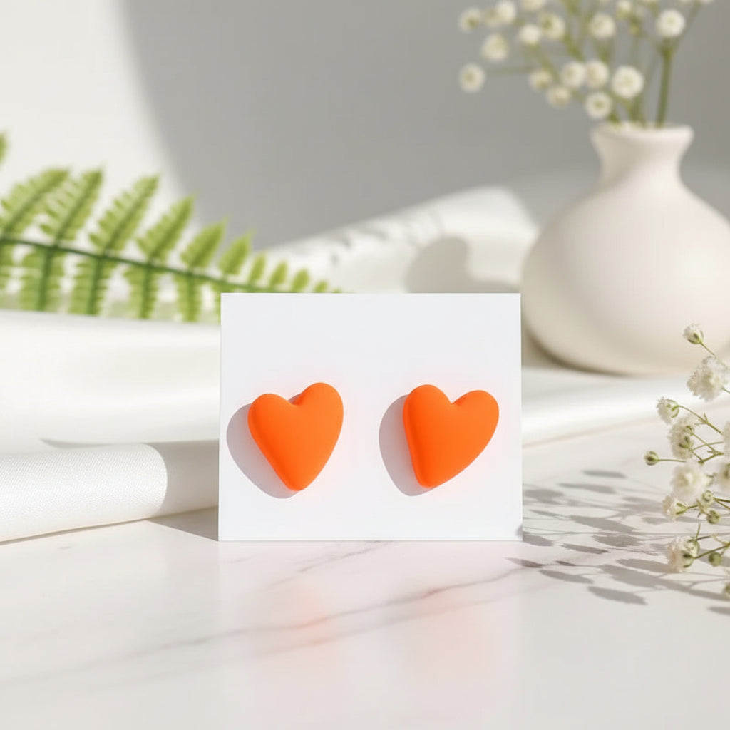 Candy Crush Heart Earrings - 10 color variants - Hello Baabs