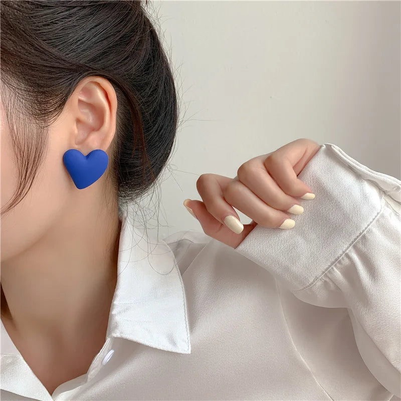 Candy Crush Heart Earrings - 10 color variants - hello baabs 