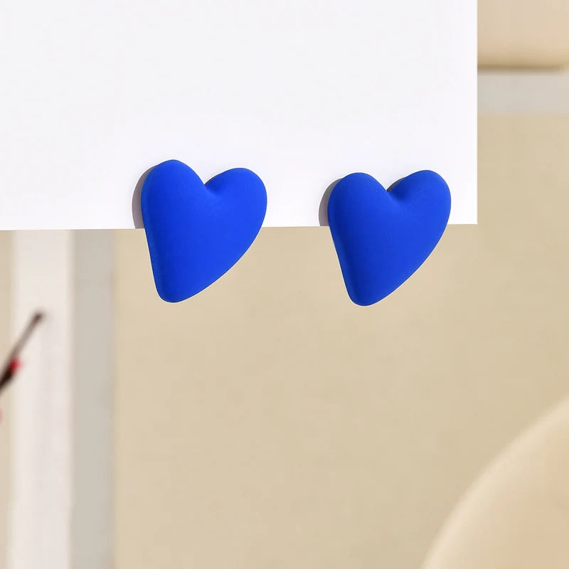 Candy Crush Heart Earrings - 10 color variants - hello baabs 