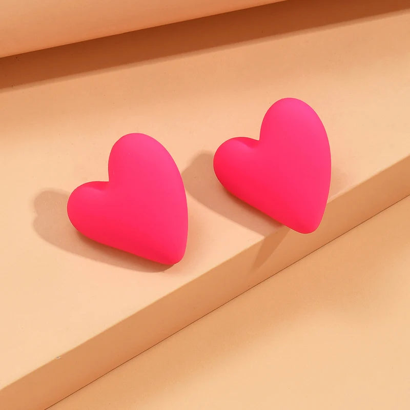 Candy Crush Heart Earrings - 10 color variants - hello baabs 