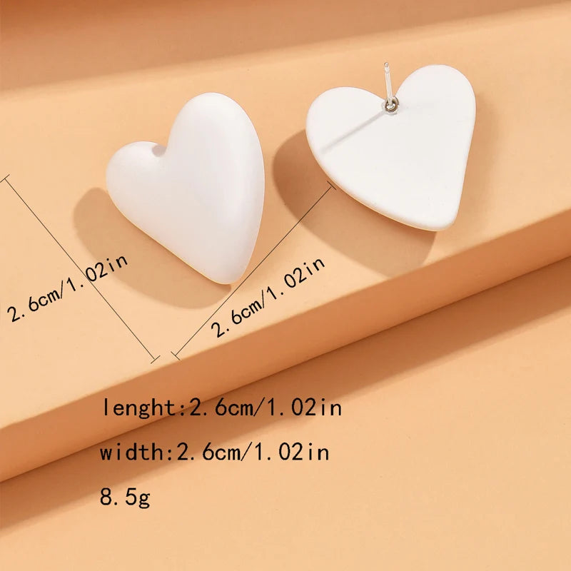 Candy Crush Heart Earrings - 10 color variants - hello baabs 
