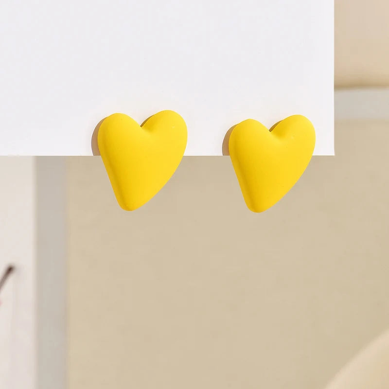 Candy Crush Heart Earrings - 10 color variants - hello baabs 