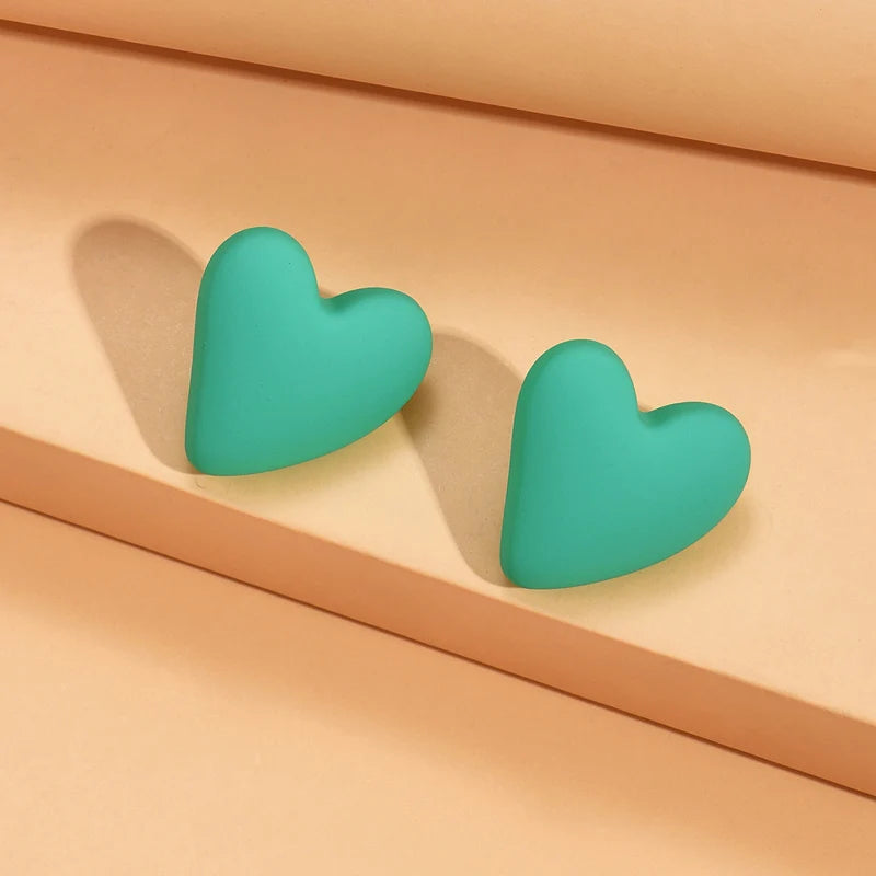Candy Crush Heart Earrings - 10 color variants - hello baabs 