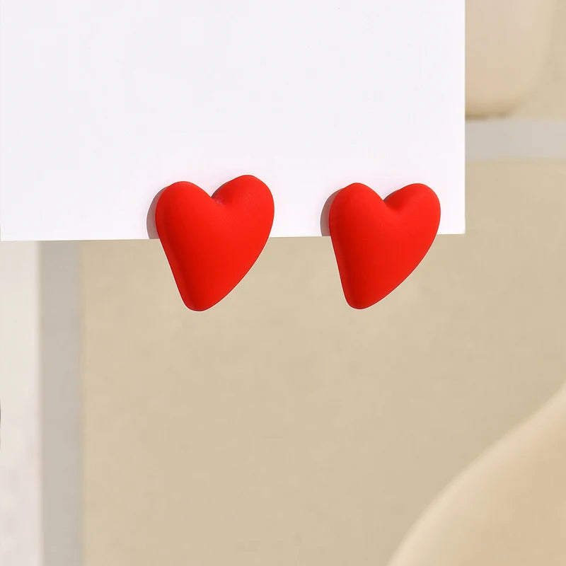 Candy Crush Heart Earrings - 10 color variants - hello baabs 