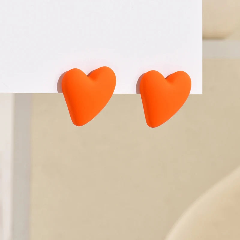 Candy Crush Heart Earrings - 10 color variants - hello baabs 