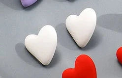 Candy Crush Heart Earrings - 10 color variants - hello baabs 