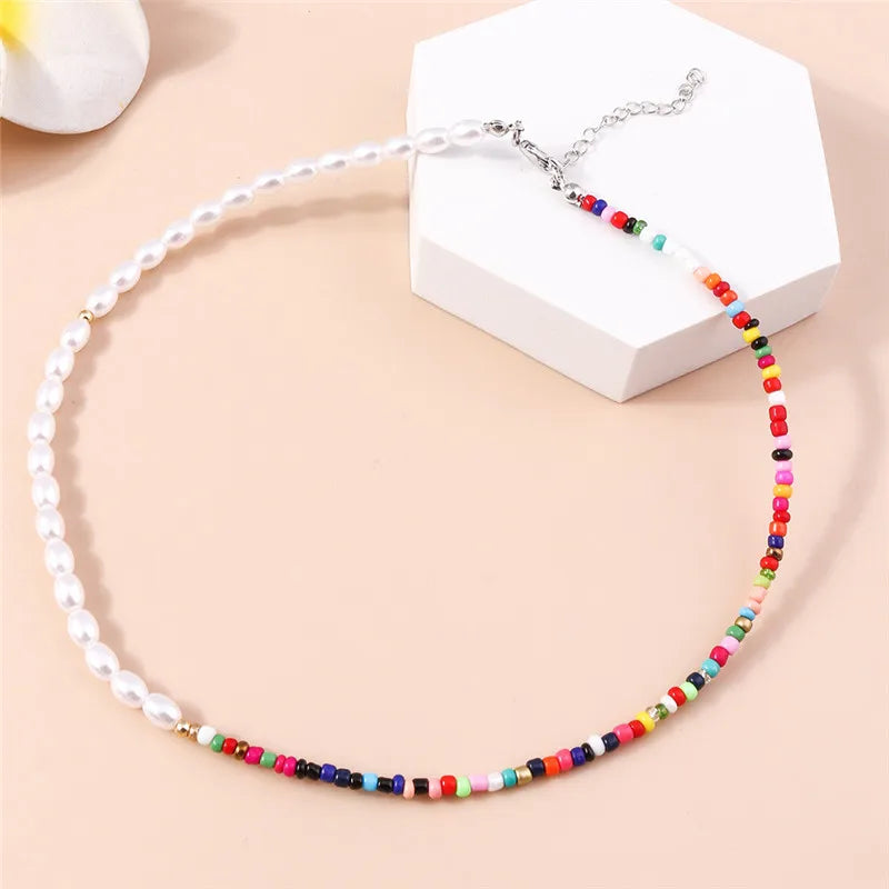 Candy & Pearl Necklace - hello baabs 