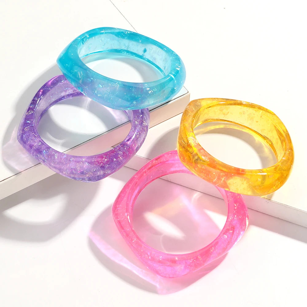 Candy Prism Bangle (2.60" diameter) - 6 colors - Hello Baabs LLC 