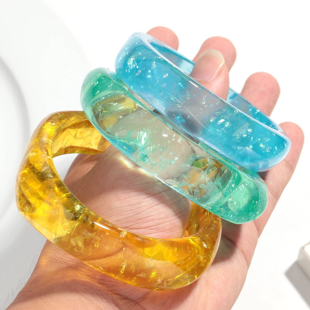 Candy Prism Bangle (2.60" diameter) - 6 colors - Hello Baabs LLC 