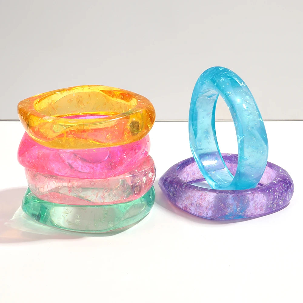 Candy Prism Bangle (2.60" diameter) - 6 colors - Hello Baabs LLC 