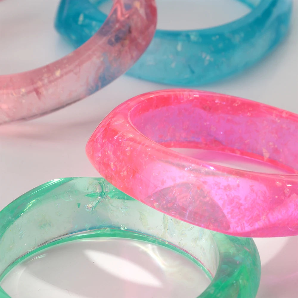 Candy Prism Bangle (2.60" diameter) - 6 colors - Hello Baabs LLC 