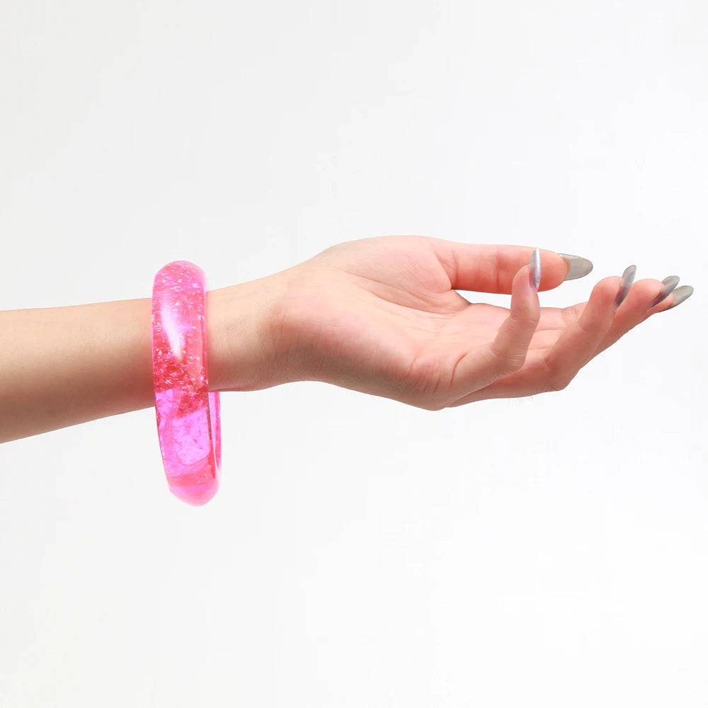 Candy Prism Bangle (2.60" diameter) - 6 colors - Hello Baabs LLC 