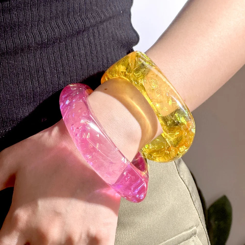 Candy Prism Bangle (2.60" diameter) - 6 colors - Hello Baabs LLC 