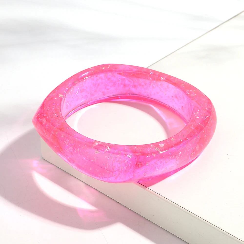 Candy Prism Bangle (2.60" diameter) - 6 colors - Hello Baabs LLC 