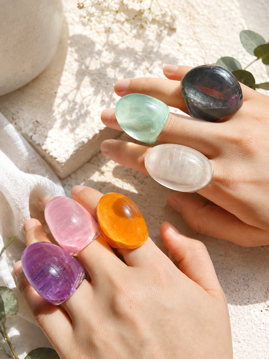 Candy Spectrum Ring (size 10) - 6 colors - Hello Baabs